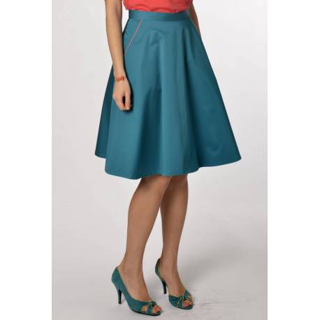 Skirt Bettina (blueish green)